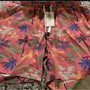 WeSC Swim Shorts Men’s Large/Women’s XL NWT Miami Palms